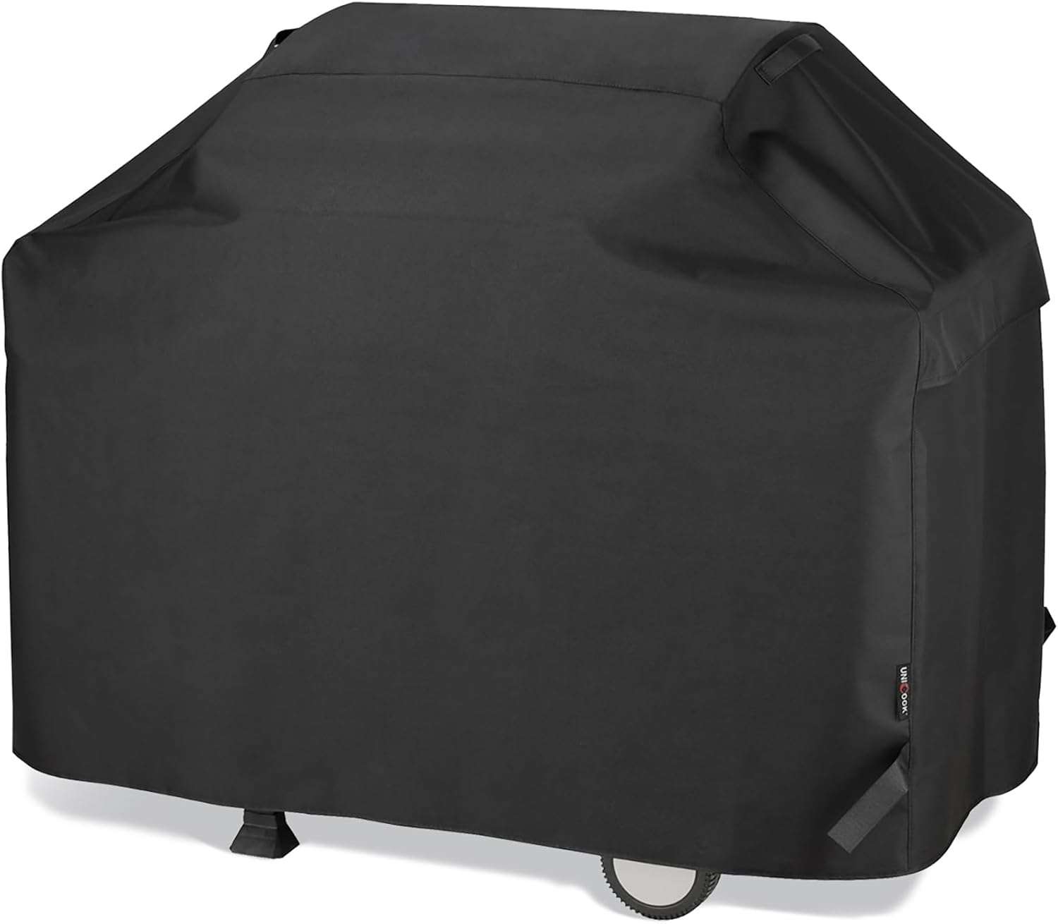 UNICOOK BBQ Cover 60 Inch, Heavy Duty Waterproof Housse BBQ, Special Fade and UV Resistant Outdoor Barbecue Grill Cover, Barbecue Accessories Compatible for Weber Char-Broil Nexgrill and More
