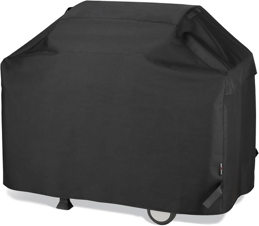 UNICOOK BBQ Cover 60 Inch, Heavy Duty Waterproof Housse BBQ, Special Fade and UV Resistant Outdoor Barbecue Grill Cover, Barbecue Accessories Compatible for Weber Char-Broil Nexgrill and More