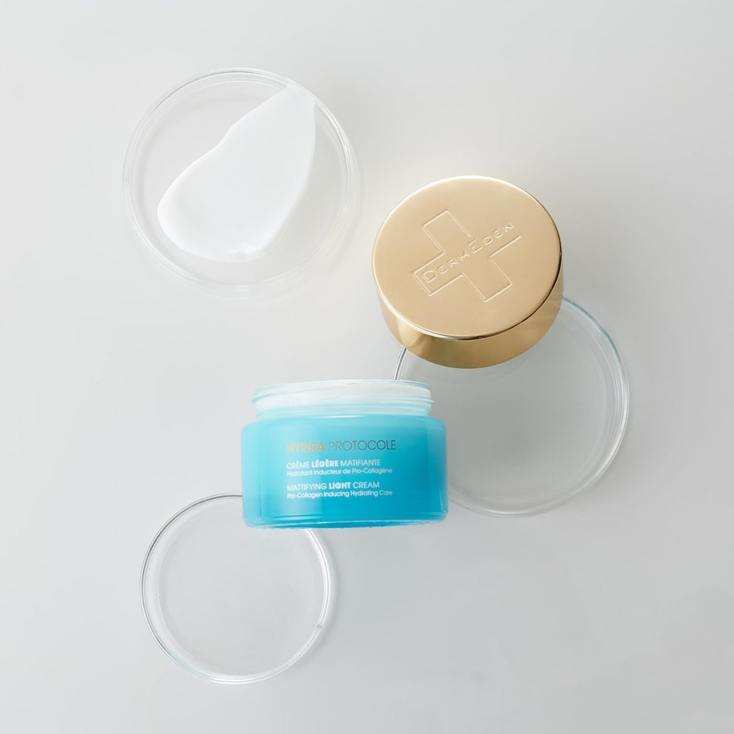 DERMEDEN DermEden Laboratories - Light Mattifying Face Cream - 50 ml - Pro-Collagen inducing treatment - Advanced Anti-aging Moisturizer - Mattifying - Effectiveness tested - French manufacturing