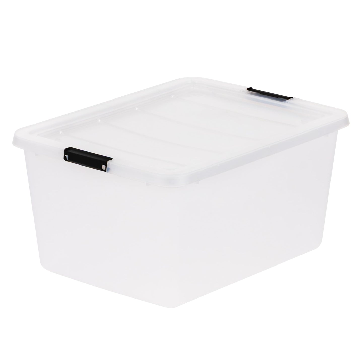 IRIS USA 6-Pack Clip Box with Latching Lids, 18 Quart Craft Storage Bins, Art & Writing Supply Containers for Home, Office & Classroom Organization