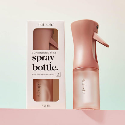 Kitsch Sprühflasche für Haare – Kontinuierlicher Wasserzerstäuber mit ultrafeinem Sprühnebel für Hairstyling, Barbiere, Salons, Reinigung, Pflanzen, vielseitige Sprühflaschen – Aus recyceltem Kunststoff – Terrakotta, 150 ml