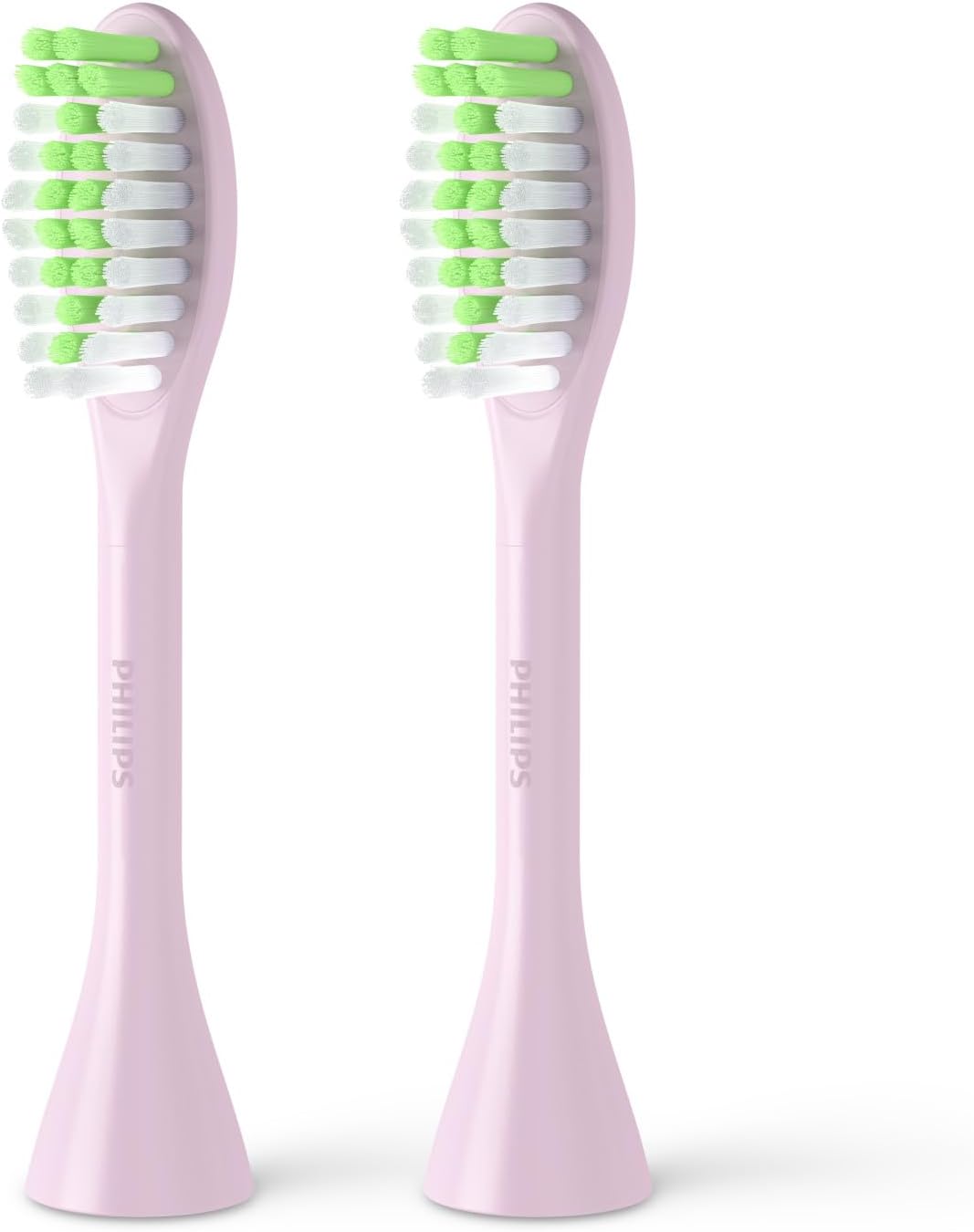 Philips One by Sonicare Ersatzbürstenköpfe, 2er-Pack, Schwarz, Kompatibel mit Philips One elektrische Zahnbürste, BH1022/06