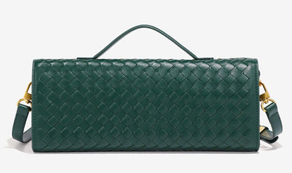 Upbull Modische gewebte Abendclutch Handtaschen Damen Unterarm-Schultertasche Niedliche Umhängetaschen Crossbody-Geldbörse PU-Leder-Portemonnaie