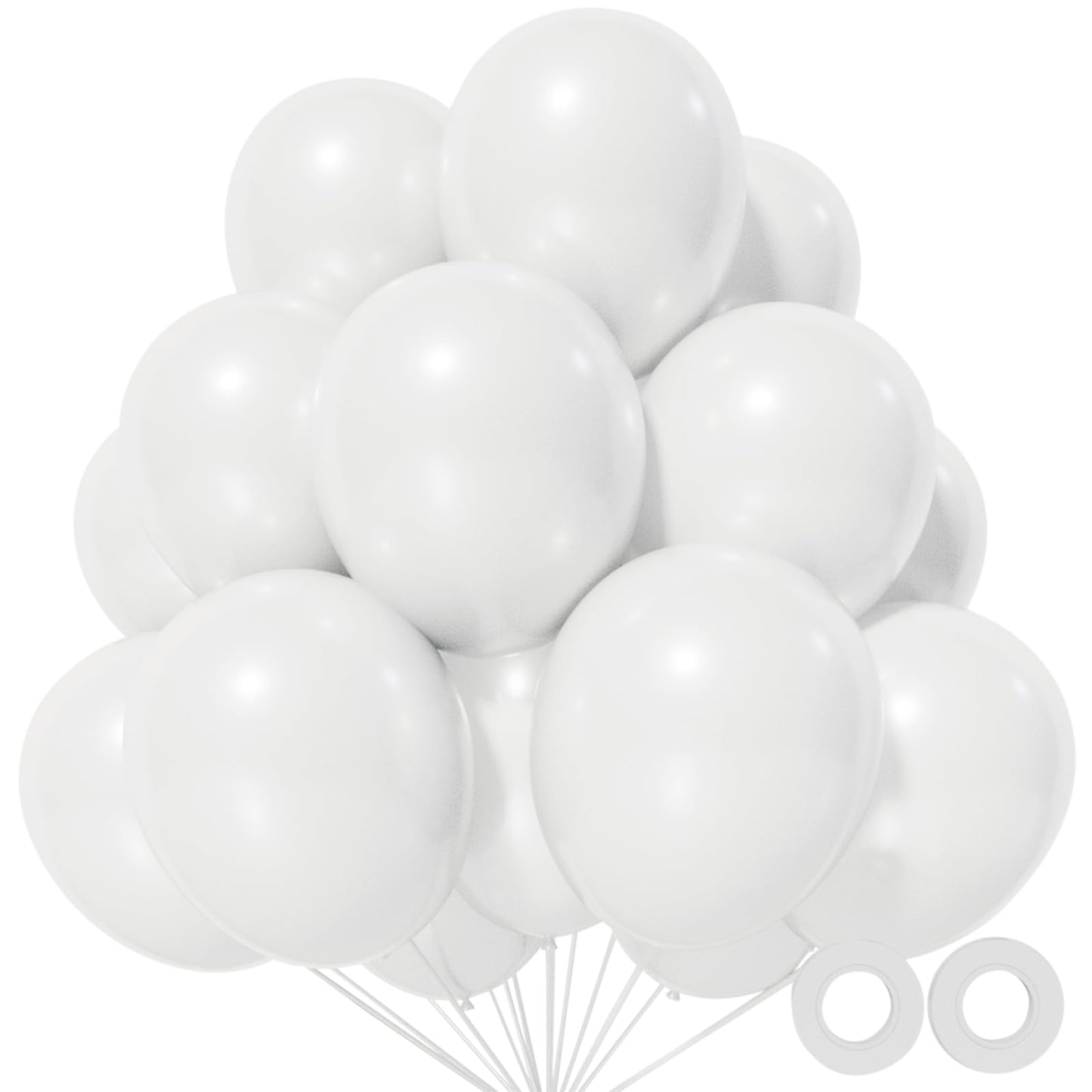110pcs Black Balloon 12 inch, Black Latex Balloons for Birthday Party Baby Shower Wedding(with 2 Ribbons).