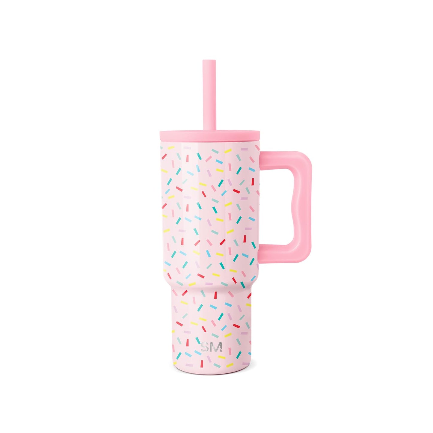 Simple Modern Kids 24 oz Tumbler with Handle and Silicone Straw Lid | Spill Proof and Leak Resistant | Reusable Stainless Steel Bottle | Gift for Kids Boys Girls | Trek Collection | Paradise Bay Mix