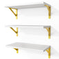Fixwal Floating Shelves for Wall, Wood Wall Mounted Shelves for Bedroom, Bathroom, Living Room, Kitchen Storage and Decor(Brown, Set of 4, 16.5 Inch)