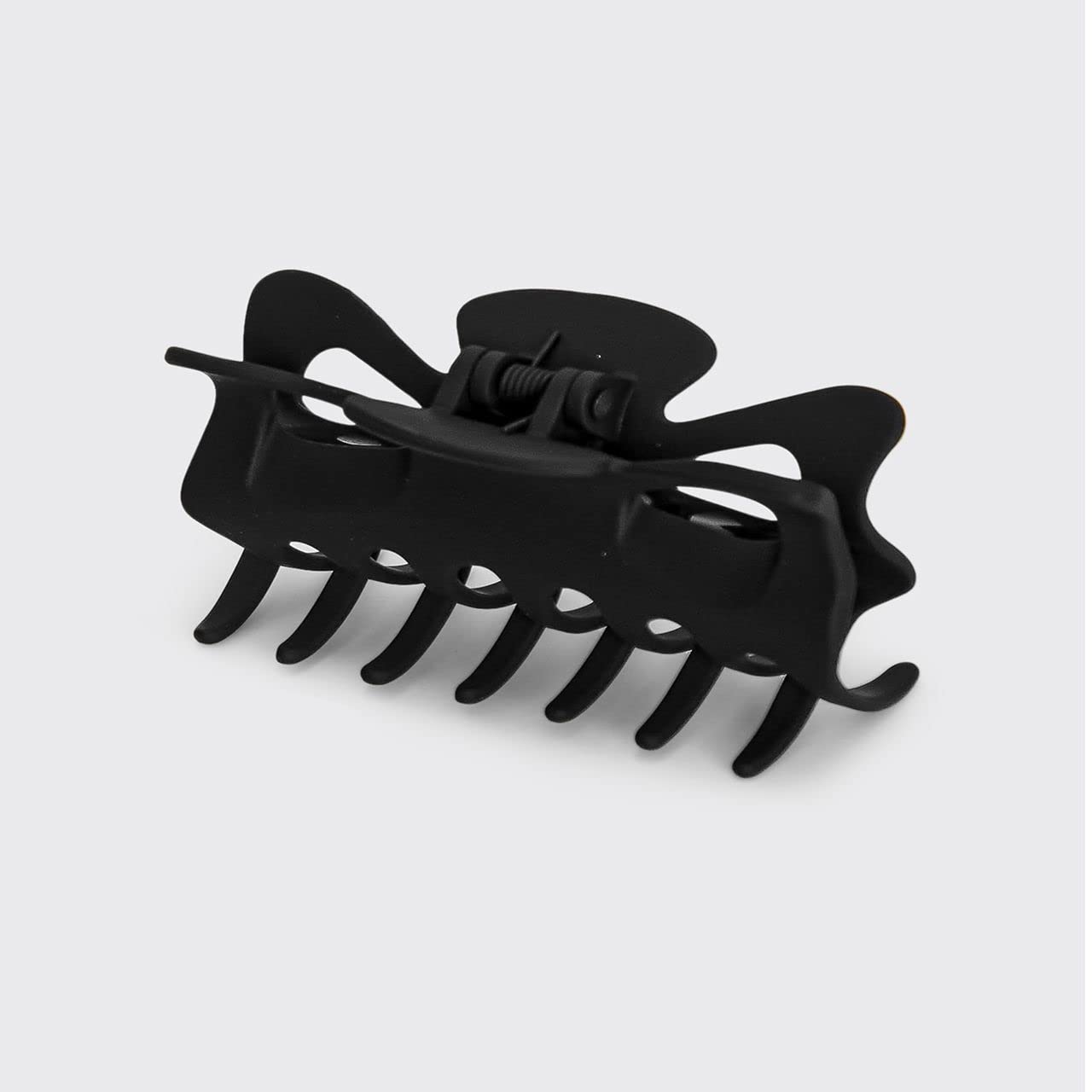 Kitsch Mittelgroße Haarspangen für Damen, starker Halt, Haarclips aus recyceltem Kunststoff für dickes Haar | Ideal für Hochsteckfrisuren, halb offene Frisuren | Ideale Geschenke für Frauen – 2 Stück, Schwarz und Schildpatt