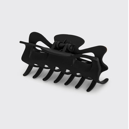Kitsch Mittelgroße Haarspangen für Damen, starker Halt, Haarclips aus recyceltem Kunststoff für dickes Haar | Ideal für Hochsteckfrisuren, halb offene Frisuren | Ideale Geschenke für Frauen – 2 Stück, Schwarz und Schildpatt