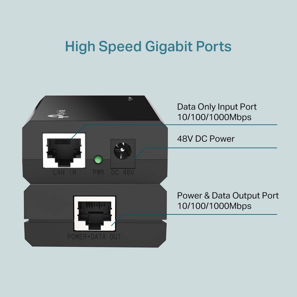 TP-Link Omada 2.5GE PoE+ Injector | Non-PoE to PoE Adapter | 802.3at/af Compliant | Up to 30W | Wall Mountable | Plug&Play | Up to 100m(328 ft) | UL Certified(POE260S)