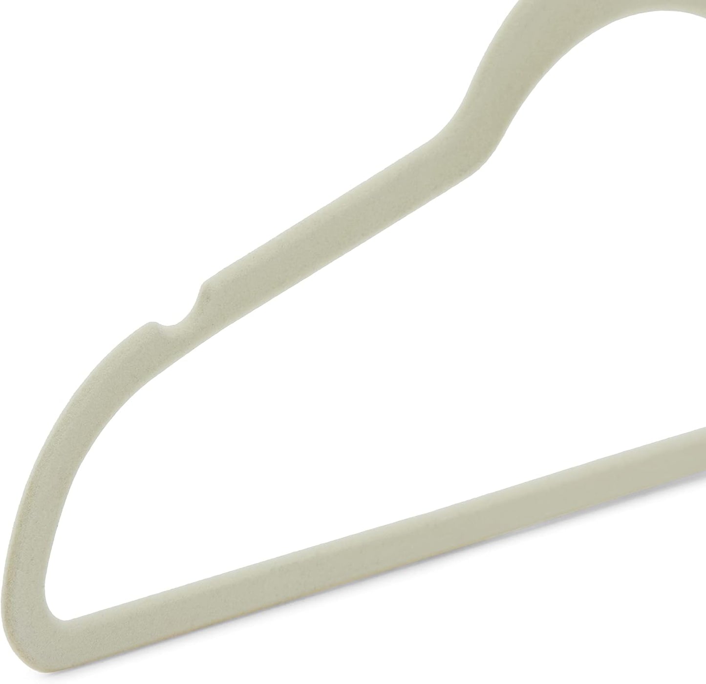Amazon Basics Samtkleiderbügel für Anzüge – 30er-Pack, Schwarz