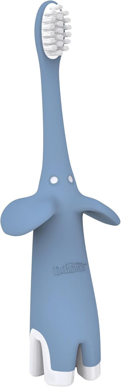 Dr.-Brown's-Trainingszahnbürste-für-Babys-und-Kleinkinder,-weich-für-die-ersten-Zähne,-Giraffe,-BPA-frei,-0-3-Jahre