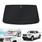 KUST Windshield Sun Shade for 2017-2026 Tesla Model Y/Model 3 Sunshade Accessories (Fit 2025-2026 Model Y Juniper / 2024 Model 3 Highland) Upgraded Foldable Sunshade, Blocks UV Rays Keep Car Cool