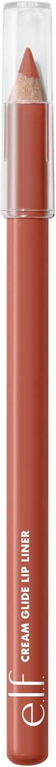 e.l.f. Cream Glide Lipliner, Hochpigmentierter Stift zum Formen & Konturieren der Lippen, Semi-Mattes Finish, Vegan & Tierversuchsfrei, Mauve Aside