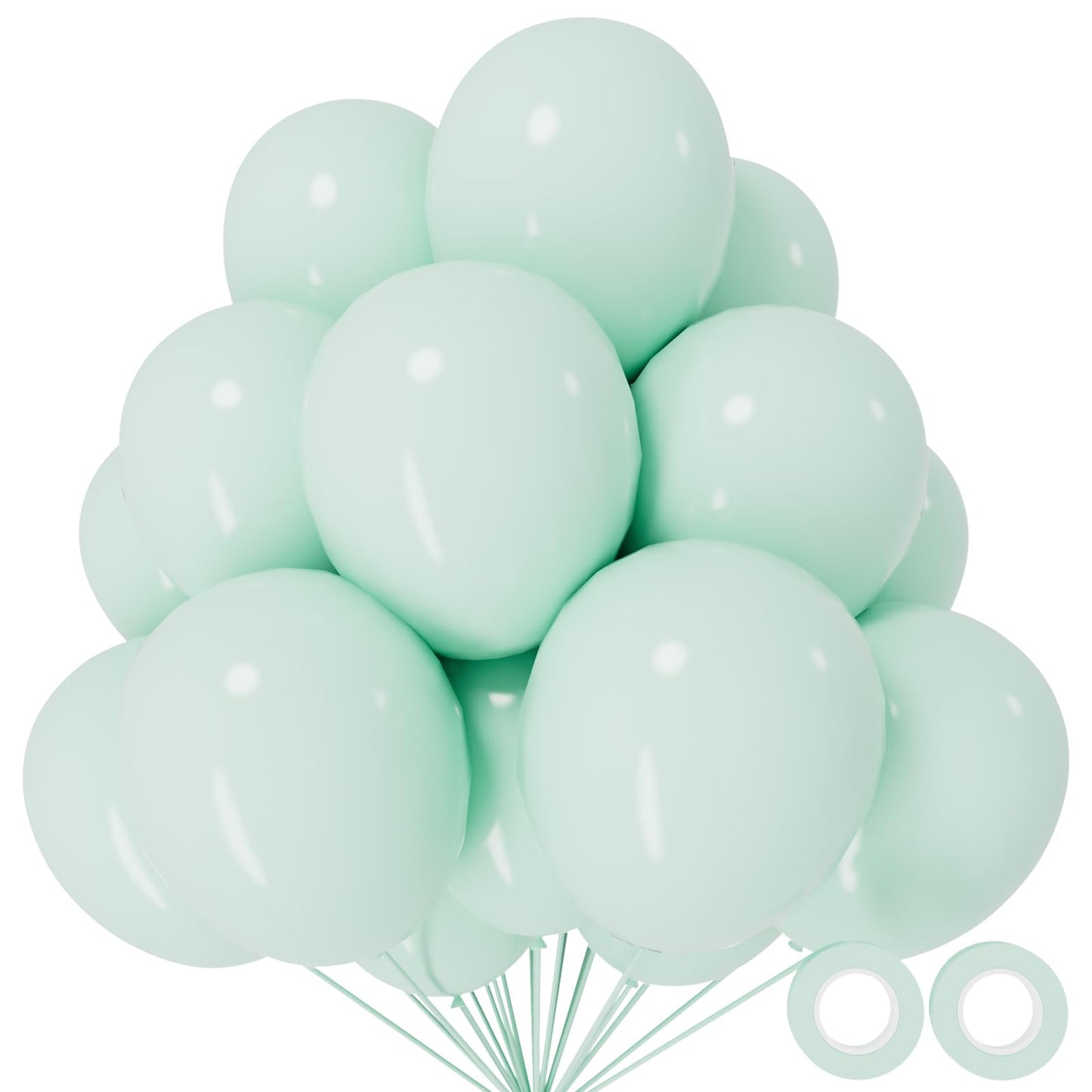 110pcs Black Balloon 12 inch, Black Latex Balloons for Birthday Party Baby Shower Wedding(with 2 Ribbons).