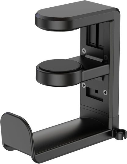 PC Gaming Headset Headphone Hook Holder Hanger Mount, Headphones Stand with Adjustable & Rotating Arm Clamp, Under Desk Design, Universal Fit, Built in Cable Clip Organizer EURPMASK