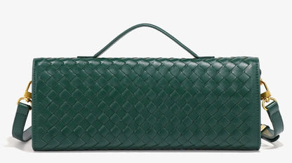 Upbull Modische gewebte Abendclutch Handtaschen Damen Unterarm-Schultertasche Niedliche Umhängetaschen Crossbody-Geldbörse PU-Leder-Portemonnaie