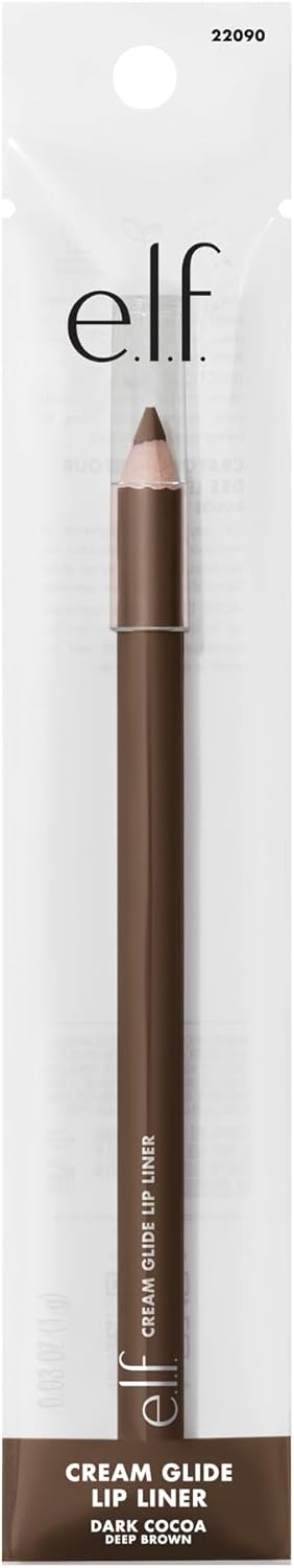 e.l.f. Cream Glide Lipliner, Hochpigmentierter Stift zum Formen & Konturieren der Lippen, Semi-Mattes Finish, Vegan & Tierversuchsfrei, Mauve Aside