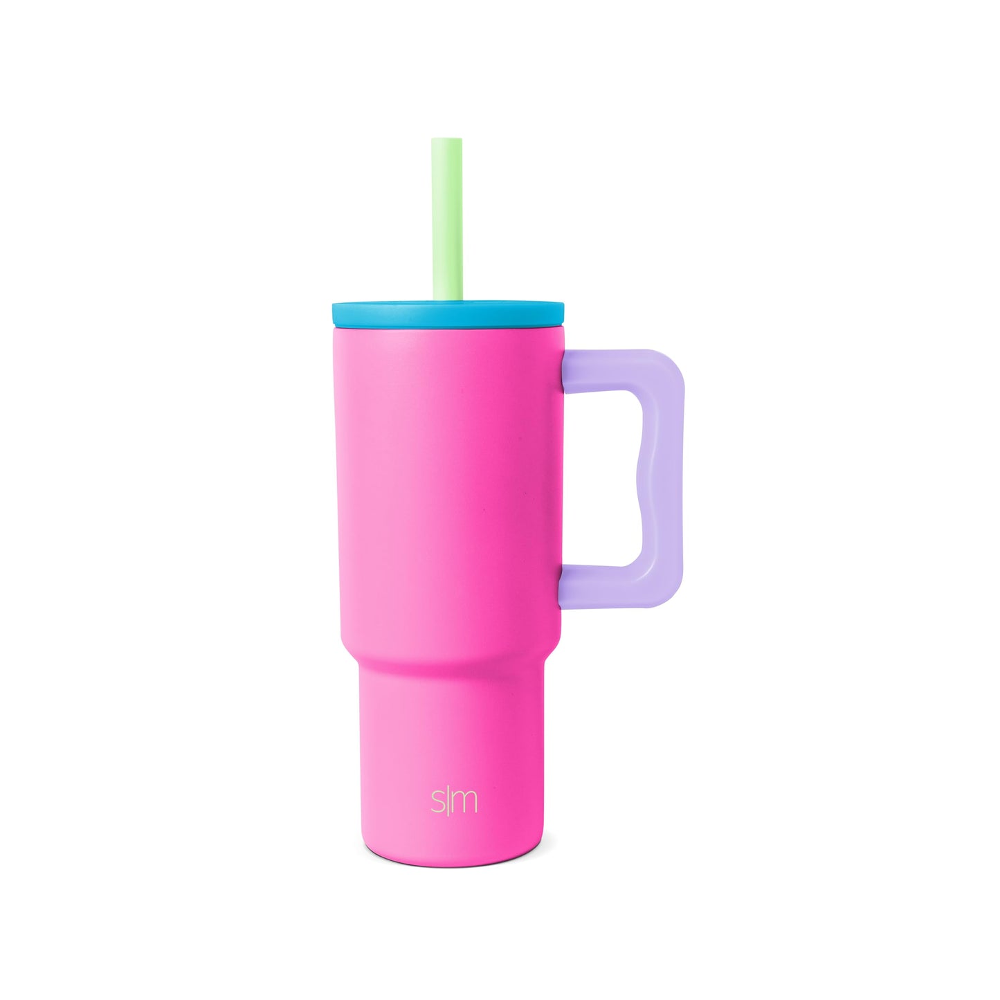 Simple Modern Kids 24 oz Tumbler with Handle and Silicone Straw Lid | Spill Proof and Leak Resistant | Reusable Stainless Steel Bottle | Gift for Kids Boys Girls | Trek Collection | Paradise Bay Mix