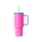 Simple Modern Kids 24 oz Tumbler with Handle and Silicone Straw Lid | Spill Proof and Leak Resistant | Reusable Stainless Steel Bottle | Gift for Kids Boys Girls | Trek Collection | Paradise Bay Mix