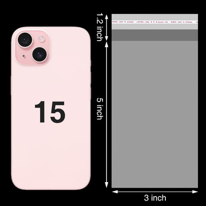 Aubeco 5x7 Zoll 240 Stück selbstklebende, transparente Cellophanbeutel, Klebebeutel für Kekse und Leckereien zum Selbermachen, für kleine Produkte, Lebensmittel und Geschenkverpackungen