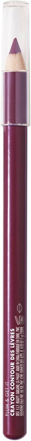 e.l.f. Cream Glide Lipliner, Hochpigmentierter Stift zum Formen & Konturieren der Lippen, Semi-Mattes Finish, Vegan & Tierversuchsfrei, Mauve Aside