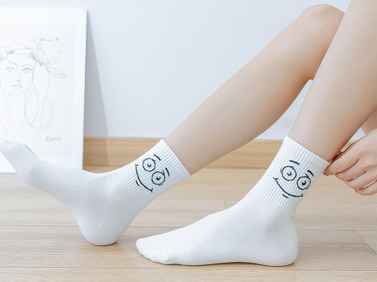 Lustige Crew Socken Bunte Neuheit Niedliche Casual Crew Socken Geschenkpackungen für Damen Herren