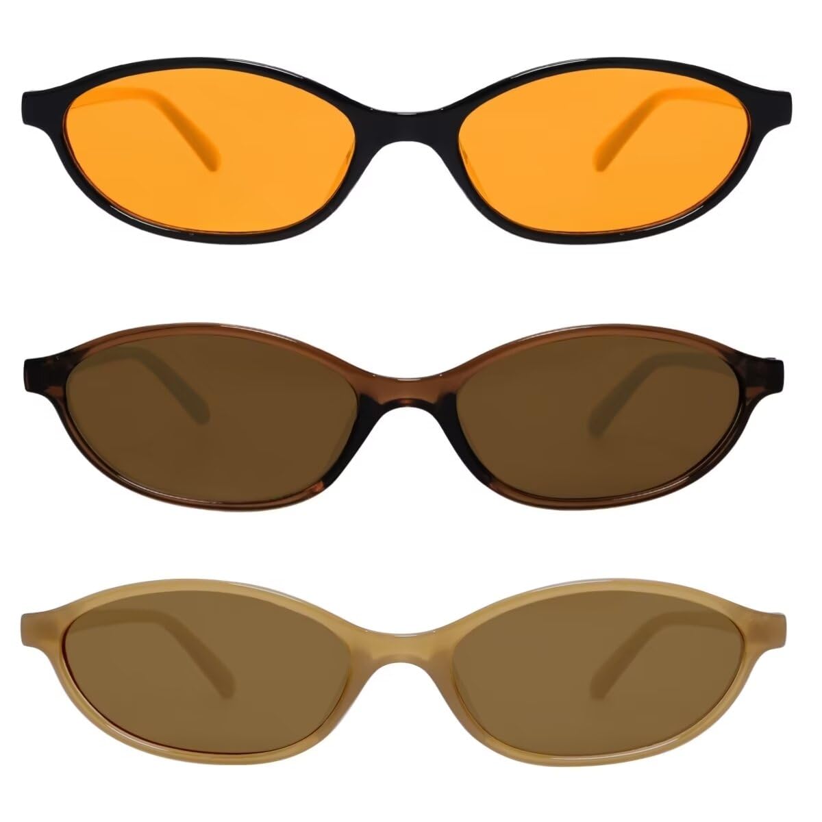 3 Pack Orange + Brown + Olive50 Millimeters