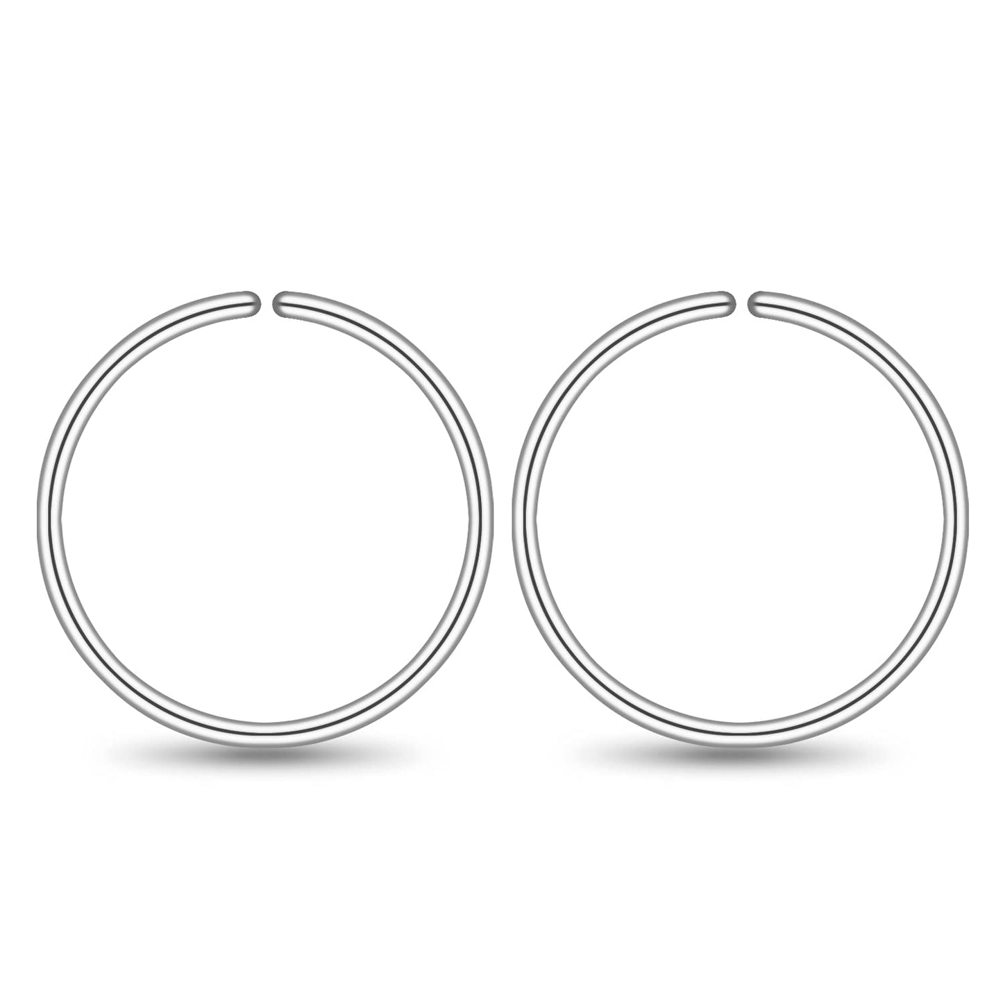 Small Gold or Sterling Silver Huggie Hoop Earrings for Women Cartilage Nose Helix Tragus