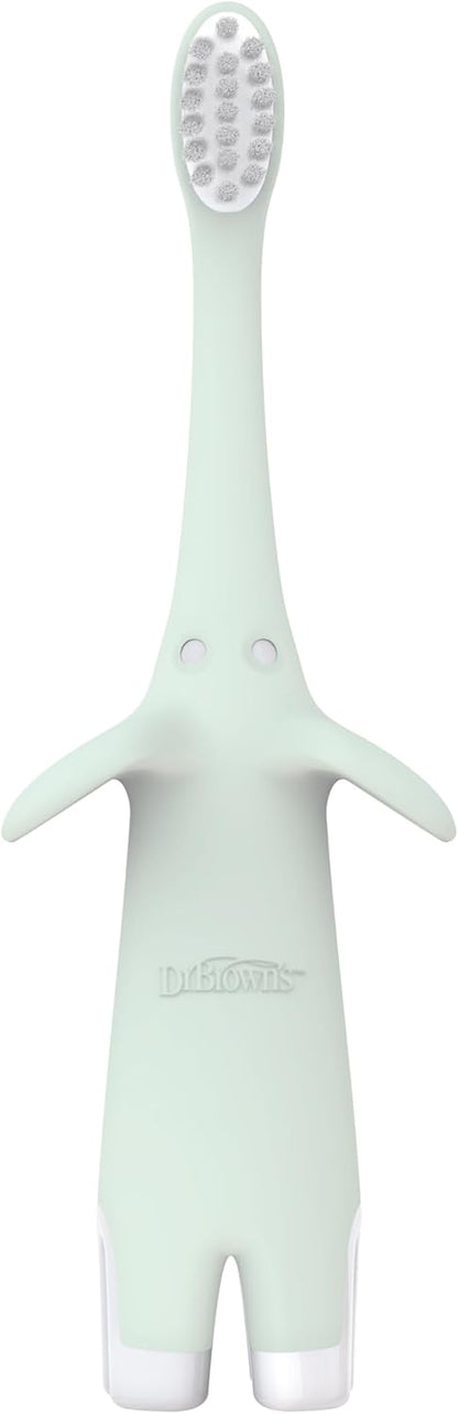 Dr.-Brown's-Trainingszahnbürste-für-Babys-und-Kleinkinder,-weich-für-die-ersten-Zähne,-Giraffe,-BPA-frei,-0-3-Jahre