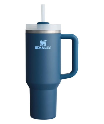 Stanley Quencher H2.0 Tumbler with Handle and Straw 40 oz | Flowstate 3-Position Lid | Cup Holder Compatible for Travel | Insulated Stainless Steel Cup | BPA-Free | Almond Rose