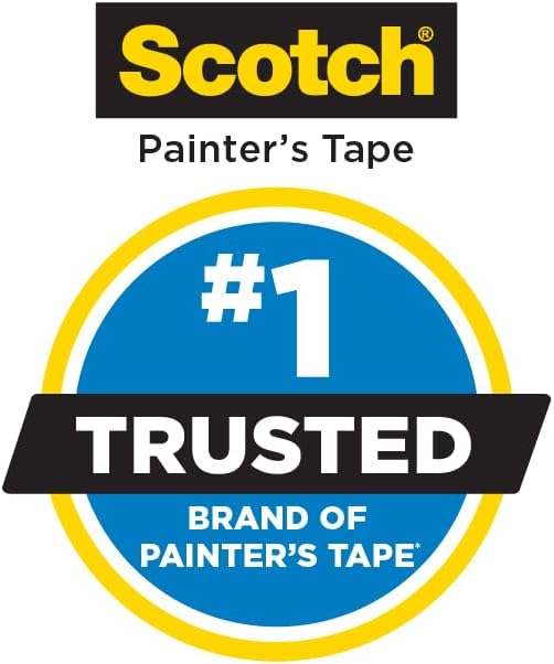 Scotch Contractor Grade Masking Tape, 0.94 inches by 60.1 yards (360 yards total), 2020, 6 Rolls