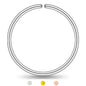 LUCKYJEWUS Small Thin Gold or Sterling Silver Nose Ring Hoop for Women, Tiny Nose Piercing jewelry