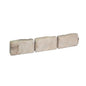 EasyFlex No-Dig Landscape Edging with Anchoring Spikes, 2.7 in Tall Decorative Stone-Look Garden Border, 15 Foot Kit, Brown