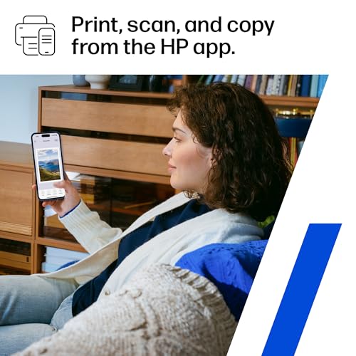 HP DeskJet 2855e kabelloser All-in-One Farb-Tintenstrahldrucker, Scanner, Kopierer, ideal für zu Hause, 3 Monate Instant Ink inklusive, Single-Band Wi-Fi Konnektivität (588S5A)
