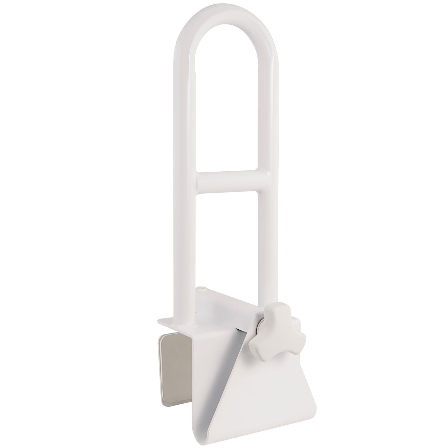 Vaunn Medical Adjustable Height Bathtub Safety Rail, Extra-Height 17"-20" Tall Extension ADA Compliant Shower Grab Bar Handle for Elderly and Disabled, Secure Locking Tub Clamp, 300 lbs