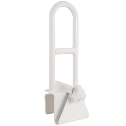 Vaunn Medical Adjustable Height Bathtub Safety Rail, Extra-Height 17"-20" Tall Extension ADA Compliant Shower Grab Bar Handle for Elderly and Disabled, Secure Locking Tub Clamp, 300 lbs