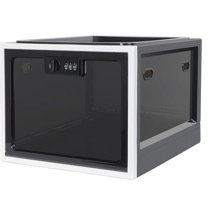 Lalifebuss Medicine Lock Box, Medication Lockable Container for Refrigerator Food Safe Locking Box Tablet Phone Locked Box for Kitchen Home School and Office Safety