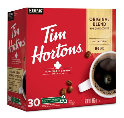 Tim Hortons Einzelportionskaffee, Originalmischung, K-Cup Pods für Keurig Kaffeemaschinen (30 K-Cups)