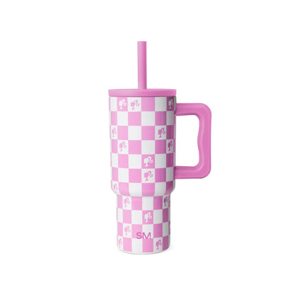 Simple Modern Kids 24 oz Tumbler with Handle and Silicone Straw Lid | Spill Proof and Leak Resistant | Reusable Stainless Steel Bottle | Gift for Kids Boys Girls | Trek Collection | Paradise Bay Mix