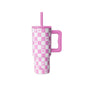 Simple Modern Kids 24 oz Tumbler with Handle and Silicone Straw Lid | Spill Proof and Leak Resistant | Reusable Stainless Steel Bottle | Gift for Kids Boys Girls | Trek Collection | Paradise Bay Mix