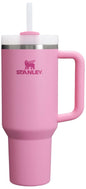 Stanley Quencher H2.0 Tumbler with Handle and Straw 40 oz | Flowstate 3-Position Lid | Cup Holder Compatible for Travel | Insulated Stainless Steel Cup | BPA-Free | Almond Rose
