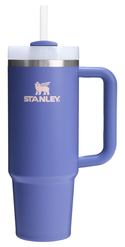 Stanley Quencher H2.0 Tumbler with Handle and Straw 40 oz | Flowstate 3-Position Lid | Cup Holder Compatible for Travel | Insulated Stainless Steel Cup | BPA-Free | Almond Rose