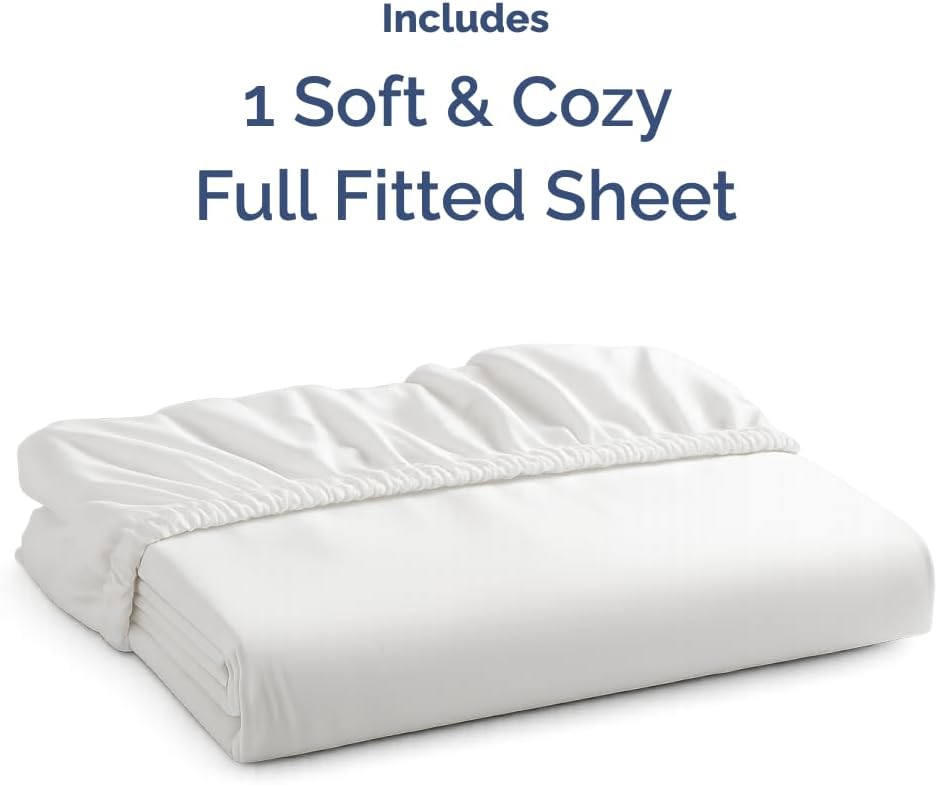Spannbetttuch King-Size – Einzelnes Spannbetttuch unten – Ultraweiche Hotel-Luxus-Bettwäsche mit 20-40 cm tiefen Taschen – Atmungsaktiv, kühlend & knitterfrei – Pflegeleicht, farb- & schrumpffest – Weiß