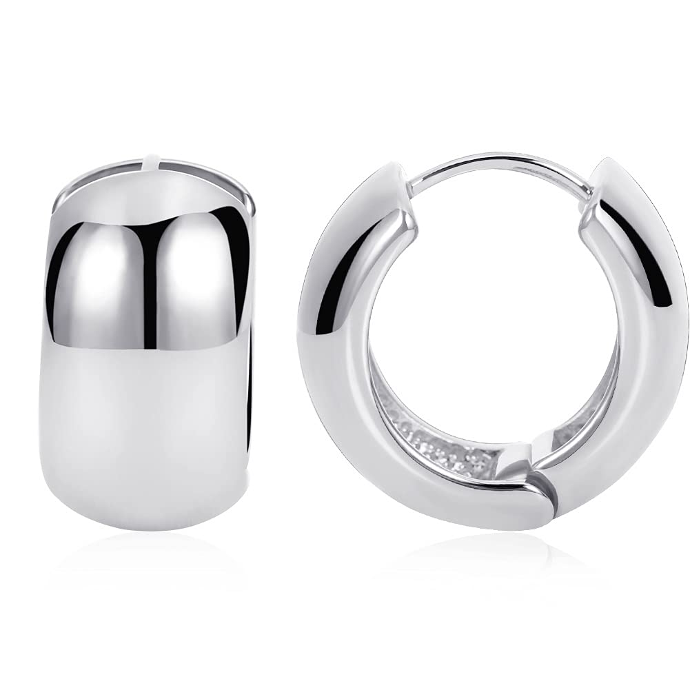 0.8" Hoop Silver