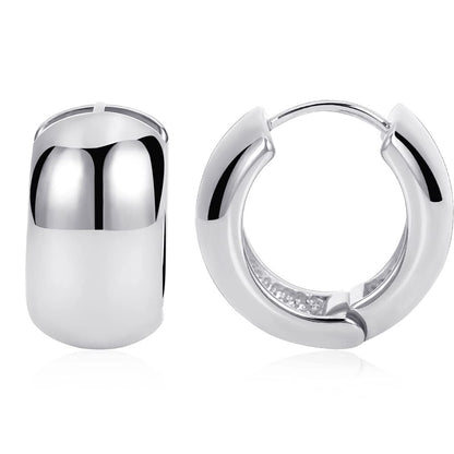 0.8" Hoop Silver