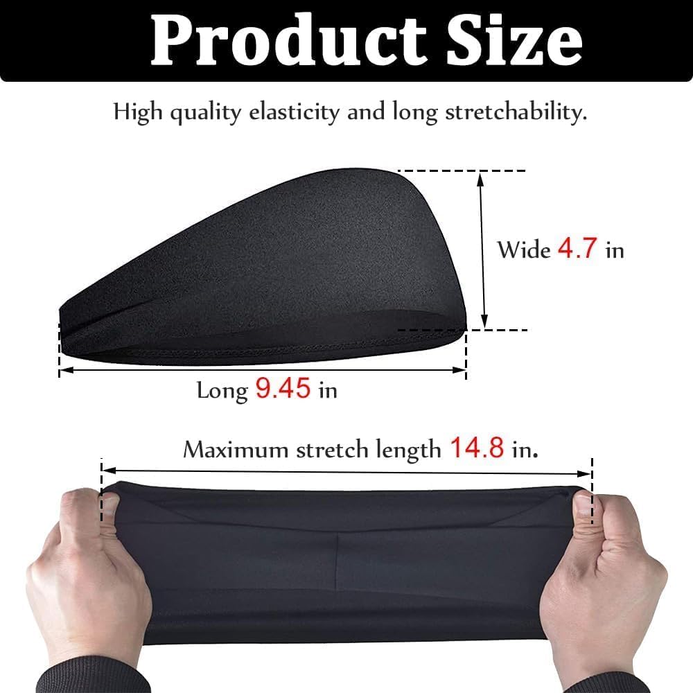 Sports Headbands for Women (5 Pack), Moisture Wicking Workout Headband for Running, Cross Training, Yoga and Bike