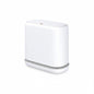 MOPALL Dog Proof Trash Can with Lid, 3.3 Gallon Slim Bathroom Garbage Bin with Inner Bucket, Fits Standard 4 Gallon Bags, Odor Sealing Diaper Pail for Nursery, Modern White Waste Basket, 6.9" Wide