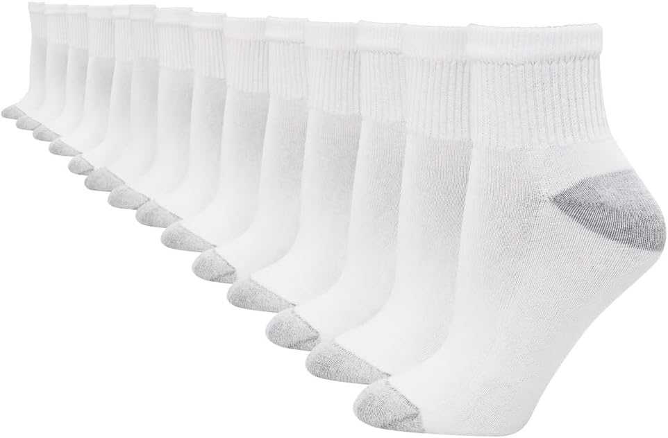 Hanes Red Label Herren 6er Pack gepolsterte Knöchelsocken