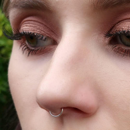 Effortless Style with EnCharmed's 925 Sterling Silver Fake Clip on Nose Ring