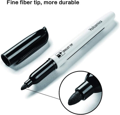 Dry Erase Markers Low Odor Fine Whiteboard Markers Thin Box of 12，10 Colors